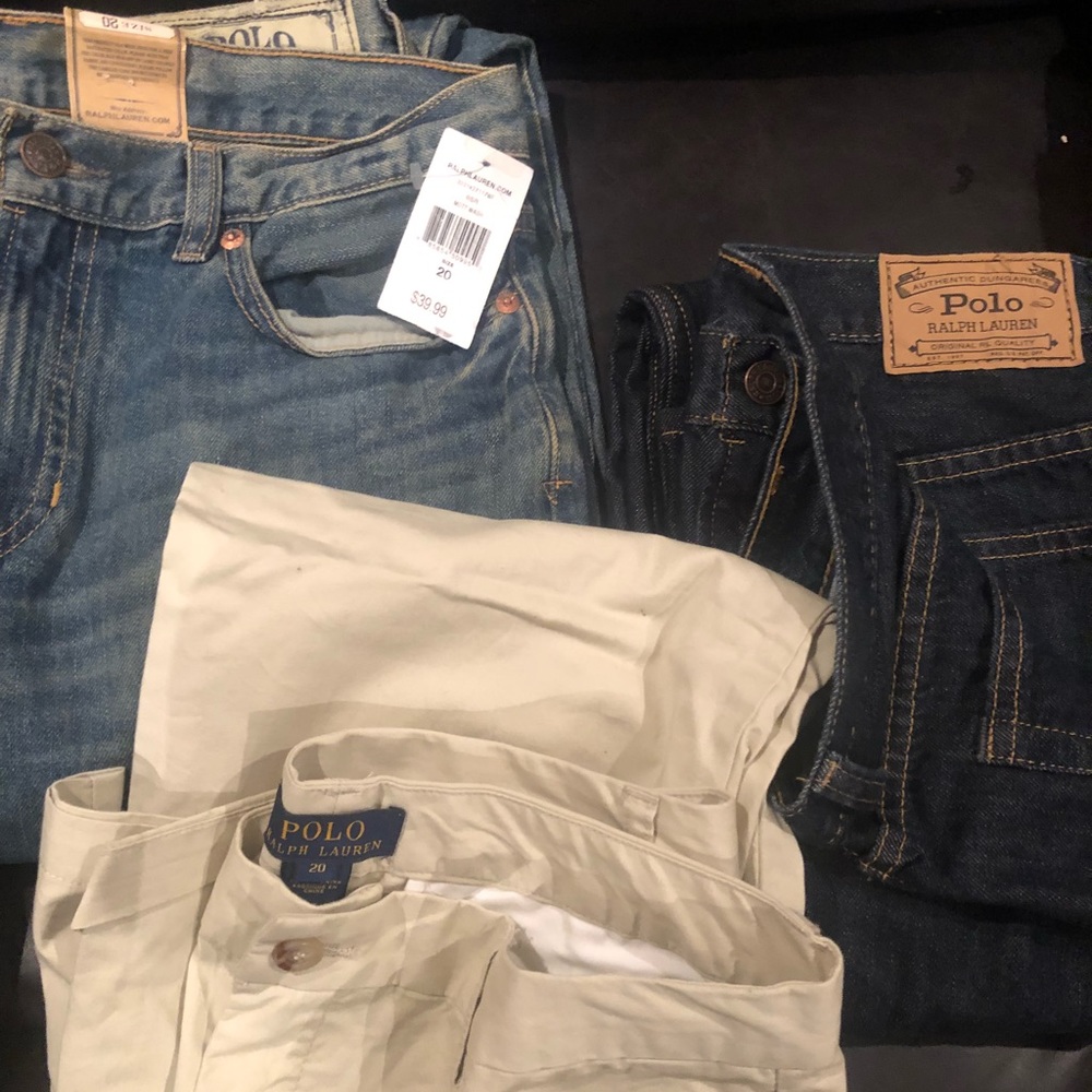 Boys polo jeans